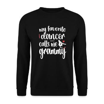 Fier Dance Grammy Grandma De Dancer Dance Grammy - Sweat-shirt Unisexe - noir - Devant - Alina (178cm) & Michal (187cm)