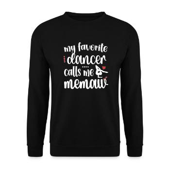 Fier danse Memaw grand-mère de danseur Dancing Memaw - Sweat-shirt Unisexe - noir - Devant - Alina (178cm) & Michal (187cm)