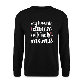 Proud Dance Meme Grandma Par Dancer Dancing Meme - Sweat-shirt Unisexe - noir - Devant - Alina (178cm) & Michal (187cm)