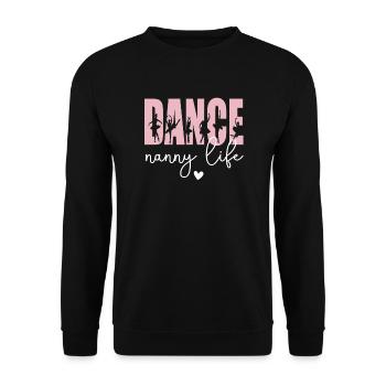 Fier danse nounou grand-mère de danseur danse nounou - Sweat-shirt Unisexe - noir - Devant - Alina (178cm) & Michal (187cm)