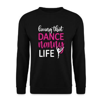 Fier danse nounou grand-mère de danseur danse nounou - Sweat-shirt Unisexe - noir - Devant - Alina (178cm) & Michal (187cm)