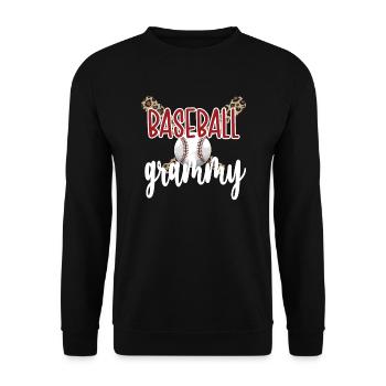 Grammy Grandma Of A Baseball Player Baseball Grammy - Unisex Sweatshirt - black - Front - Alina (178cm) & Michal (187cm)
