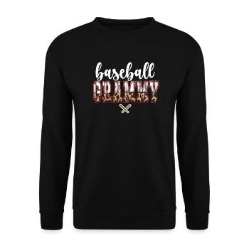 Grammy Grandma Of A Baseball Player Baseball Grammy - Unisex Sweatshirt - black - Front - Alina (178cm) & Michal (187cm)