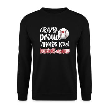 Memaw Grand-mère du joueur de baseball Baseball Memaw - Sweat-shirt Unisexe - noir - Devant - Alina (178cm) & Michal (187cm)