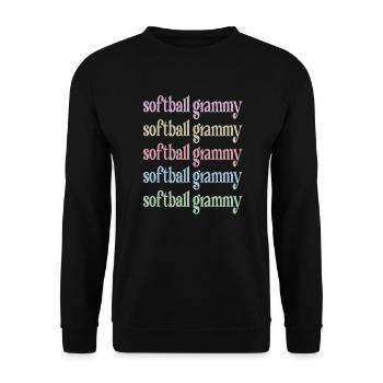 Grammy Grandma By Softball Player Softball Grammy - Unisex Sweatshirt - black - Front - Alina (178cm) & Michal (187cm)