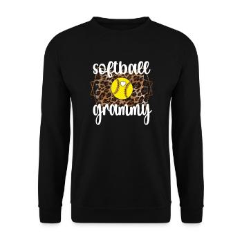 Grammy Grandma By Softball Player Softball Grammy - Unisex Sweatshirt - black - Front - Alina (178cm) & Michal (187cm)