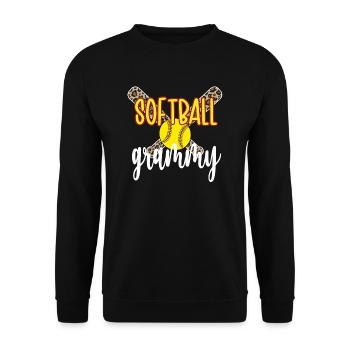 Grammy Grandma Of a Softball Player Softball Grammy - Unisex Sweatshirt - black - Front - Alina (178cm) & Michal (187cm)