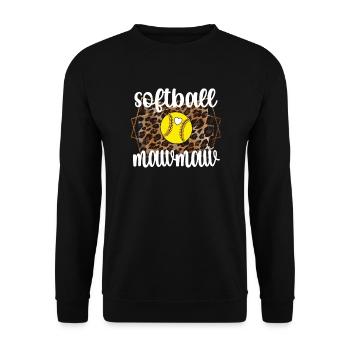 Mawmaw Oma Von Softballspieler Softball Mawmaw - Unisex Pullover - Schwarz - Vorne - Alina (178cm) & Michal (187cm)