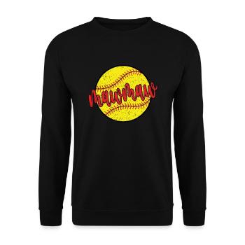Mawmaw Oma Eines Softballspieler Softball Mawmaw - Unisex Pullover - Schwarz - Vorne - Alina (178cm) & Michal (187cm)