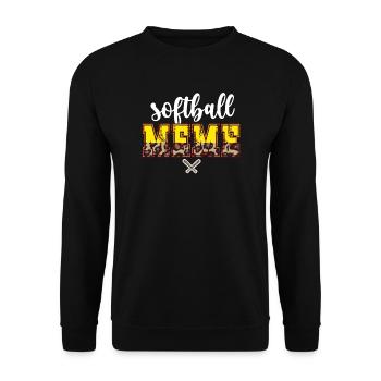 Meme Grandma of a Softball Player Softball Meme - Unisex Sweatshirt - black - Front - Alina (178cm) & Michal (187cm)