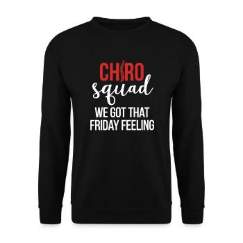 Chiropractor Chiropractic Chiropractor - Unisex Sweatshirt - black - Front - Alina (178cm) & Michal (187cm)