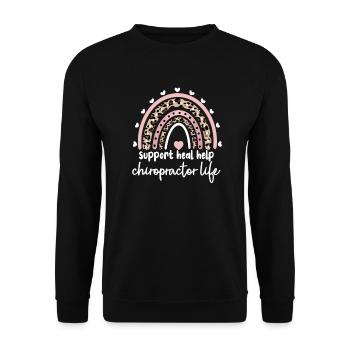 Chiropraktiker Chiropraktik Bester Chiropraktiker - Unisex Pullover - Schwarz - Vorne - Alina (178cm) & Michal (187cm)