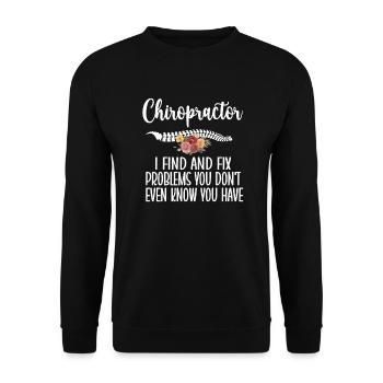Chiropraktiker Chiropraktik Bester Chiropraktiker - Unisex Pullover - Schwarz - Vorne - Alina (178cm) & Michal (187cm)