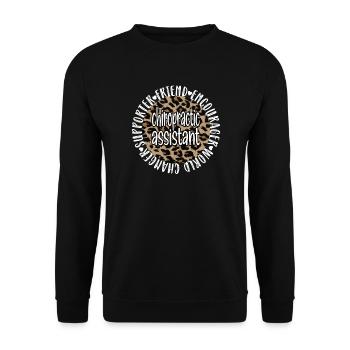 Chiropraktischer Assistent Chiropraktik-Assistent - Unisex Pullover - Schwarz - Vorne - Alina (178cm) & Michal (187cm)