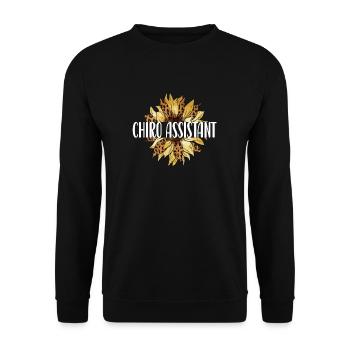Chiropraktischer Assistent Chiropraktik Assistent - Unisex Pullover - Schwarz - Vorne - Alina (178cm) & Michal (187cm)