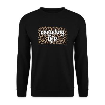 Best Secretary Appreciation Office Worker - Unisex Sweatshirt - black - Front - Alina (178cm) & Michal (187cm)