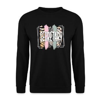 Best Secretary Appreciation Office Worker - Unisex Sweatshirt - black - Front - Alina (178cm) & Michal (187cm)