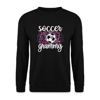 Grammy Oma Von Fußballspieler Fußball Grammy - Unisex Pullover - Schwarz - Vorne - Alina (178cm) & Michal (187cm)