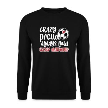 Mawmaw Grand-mère de joueur de football Mawmaw - Sweat-shirt Unisexe - noir - Devant - Alina (178cm) & Michal (187cm)