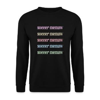 Fier Memaw grand-mère du joueur de football Soccer Memaw - Sweat-shirt Unisexe - noir - Devant - Alina (178cm) & Michal (187cm)