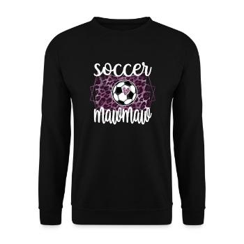 Mawmaw Grand-mère de joueur de football Mawmaw - Sweat-shirt Unisexe - noir - Devant - Alina (178cm) & Michal (187cm)