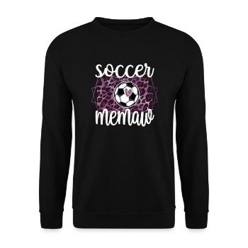 Fière Memaw Grand-mère de joueur de football Memaw - Sweat-shirt Unisexe - noir - Devant - Alina (178cm) & Michal (187cm)