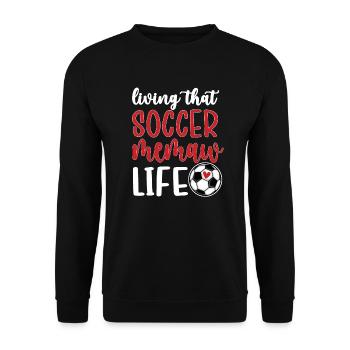 Fier Memaw grand-mère du joueur de football Soccer Memaw - Sweat-shirt Unisexe - noir - Devant - Alina (178cm) & Michal (187cm)