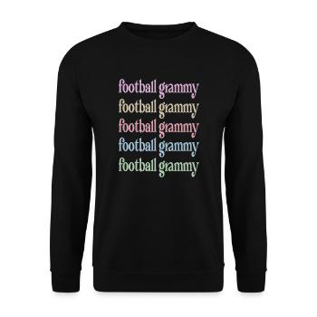 Football Grammy Grandma Of Football Player Grammy - Unisex Pullover - Schwarz - Vorne - Alina (178cm) & Michal (187cm)