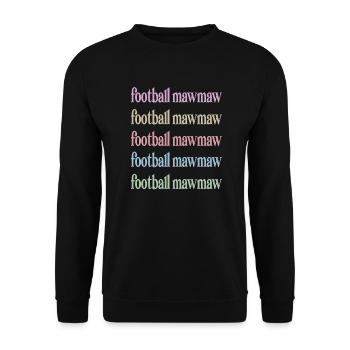 Mawmaw football grand-mère du joueur de football Mawmaw - Sweat-shirt Unisexe - noir - Devant - Alina (178cm) & Michal (187cm)