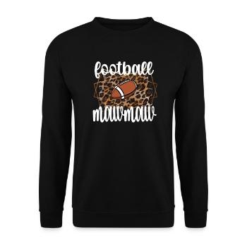 Football Mawmaw Grand-mère du joueur de football Mawmaw - Sweat-shirt Unisexe - noir - Devant - Alina (178cm) & Michal (187cm)