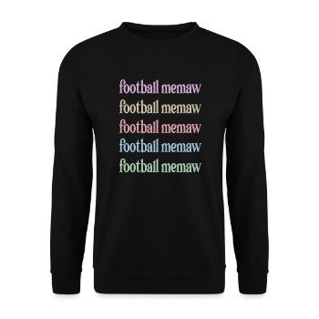 Football Memaw Grand-mère du joueur de football Memaw - Sweat-shirt Unisexe - noir - Devant - Alina (178cm) & Michal (187cm)