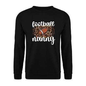 Football Nanny Grandma Of Football Player Nanny - Unisex Pullover - Schwarz - Vorne - Alina (178cm) & Michal (187cm)