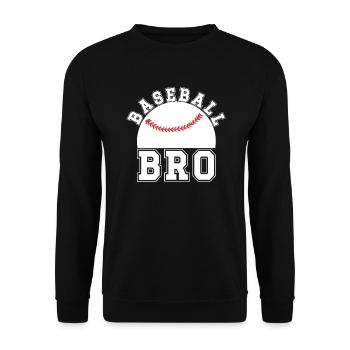 Fier frère de baseball d’un frère joueur de baseball - Sweat-shirt Unisexe - noir - Devant - Alina (178cm) & Michal (187cm)