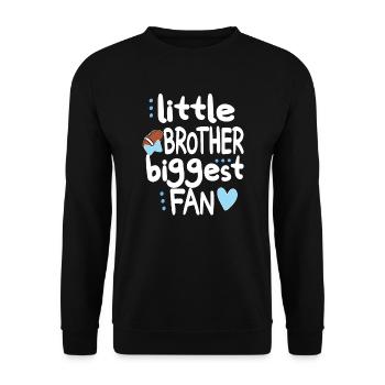 Proud Football Brother of a Football Player - Unisex Sweatshirt - black - Front - Alina (178cm) & Michal (187cm)