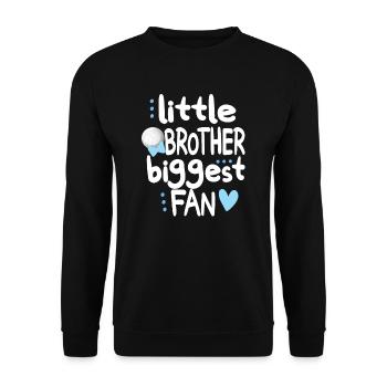 Proud volleyball brother of a volleyball player - Unisex Sweatshirt - black - Front - Alina (178cm) & Michal (187cm)
