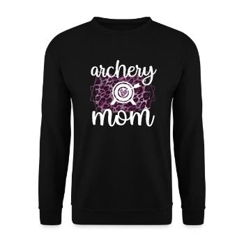 Best Archery Mom Of Archer Mother - Unisex Sweatshirt - black - Front - Alina (178cm) & Michal (187cm)