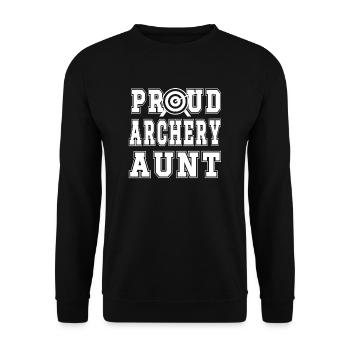 Best Archery Aunt Of Archers Aunt - Unisex Sweatshirt - black - Front - Alina (178cm) & Michal (187cm)
