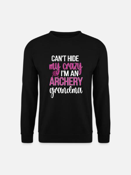 Bogenschießen-Großmutter Von Bogenschützen Oma - Unisex Pullover - Schwarz