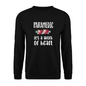 Ambulancier paramédical Secouriste paramédical - Sweat-shirt Unisexe - noir - Devant - Alina (178cm) & Michal (187cm)