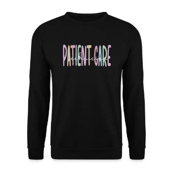 Techniker der Patientenversorgung Pflegetechniker - Unisex Pullover - Schwarz - Vorne - Alina (178cm) & Michal (187cm)