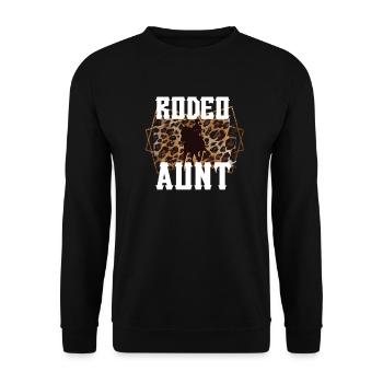 Rodeo Tante Beste Rodeo-Reiter Tante Geschenk - Unisex Pullover - Schwarz - Vorne - Alina (178cm) & Michal (187cm)