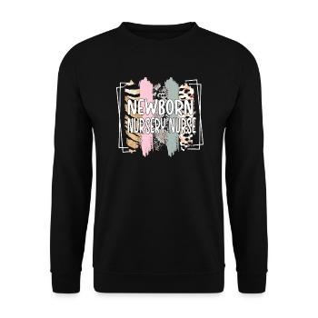 Baby nurse neonatal nurse - Unisex Sweatshirt - black - Front - Alina (178cm) & Michal (187cm)