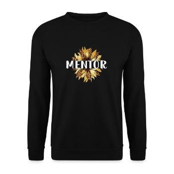 Persönlicher Mentor Geschenk Mentor Wertschätzung - Unisex Pullover - Schwarz - Vorne - Alina (178cm) & Michal (187cm)