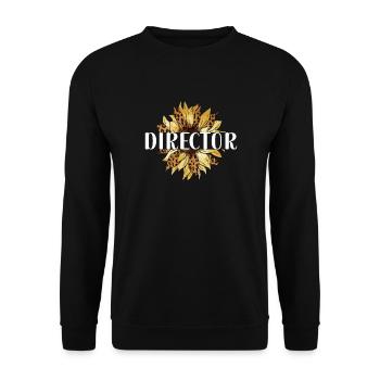 Bester Direktor Wertschätzung Direktor Geschenk - Unisex Pullover - Schwarz - Vorne - Alina (178cm) & Michal (187cm)