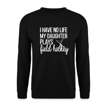 Best Field Hockey Mother Field Hockey Player Mama - Unisex Sweatshirt - black - Front - Alina (178cm) & Michal (187cm)