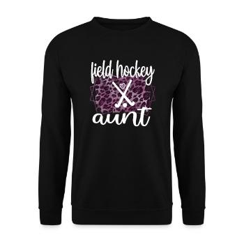 Best Field Hockey Aunt Field Hockey Player Aunt - Unisex Sweatshirt - black - Front - Alina (178cm) & Michal (187cm)