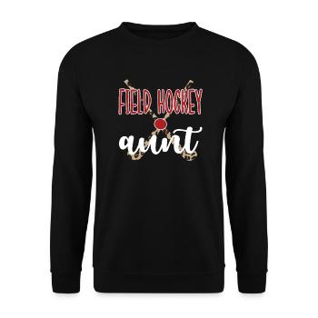Best Field Hockey Aunt Field Hockey Player Aunt - Unisex Sweatshirt - black - Front - Alina (178cm) & Michal (187cm)