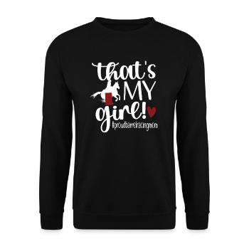 Barrel Racing Mère Cadeau Barrel Racing Mama - Sweat-shirt Unisexe - noir - Devant - Alina (178cm) & Michal (187cm)