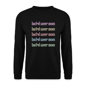 Barrel Racing Mère Cadeau Barrel Racing Mama - Sweat-shirt Unisexe - noir - Devant - Alina (178cm) & Michal (187cm)
