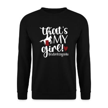 Barrel Racing Grand-mère Barrel Racing Grand-mère Cadeau - Sweat-shirt Unisexe - noir - Devant - Alina (178cm) & Michal (187cm)